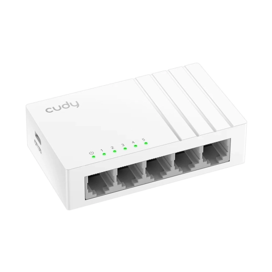 Switch CUDY GS105U, 10/100/1000 Mbps, 5-port, USB C, bijeli Switch CUDY GS105U, 10/100/1000 Mbps, 5-port, USB C, bijeli