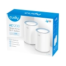 Access point CUDY M1200(2-Pack) V1.0, AC1200, Mesh WiFi, 300Mbps/867Mbps, 2 komada, bijeli
