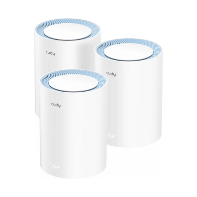 Access point CUDY M1200(3-Pack) V1.0, AC1200, Mesh WiFi, 300Mbps/867Mbps, 3 komada, bijeli