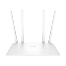 Router CUDY WR1200 2.0, AC1200, 4-portni LAN, WiFi 5, 300Mbps/867Mbps, bijeli