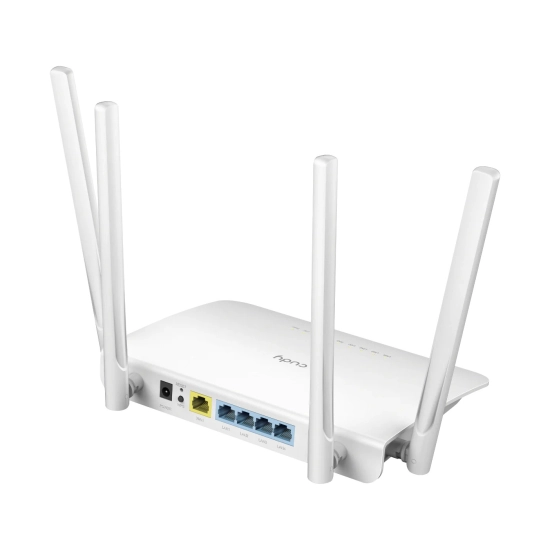 Router CUDY WR1300 3.0, AC1200, 4-portni G-LAN, WiFi 5, 300Mbps/867Mbps, bijeli