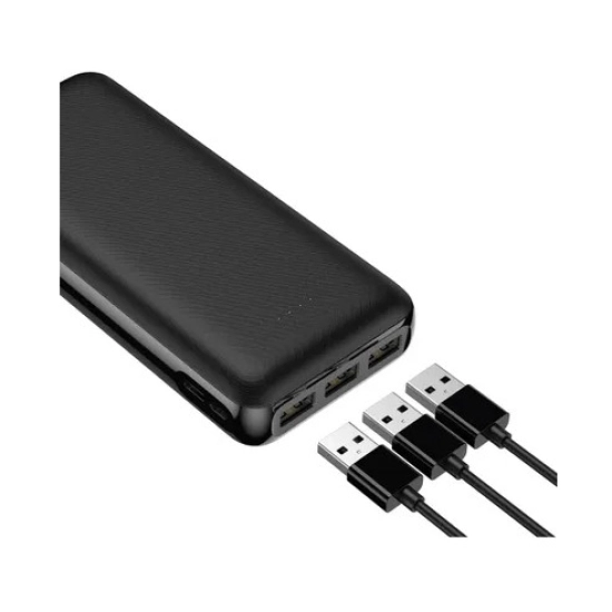 Prijenosno napajanje powerbank BLUE STAR W2015, 20.000 mAh, 2x USB A, USB C, crno