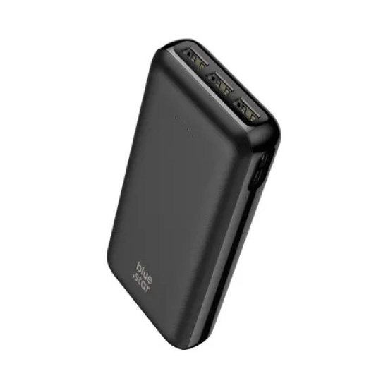 Prijenosno napajanje powerbank BLUE STAR W2015, 20.000 mAh, 2x USB A, USB C, crno