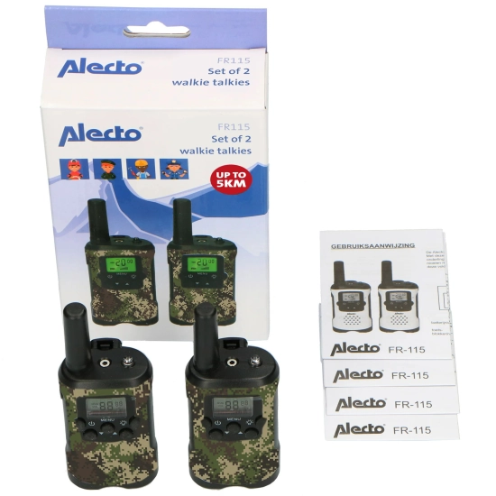 Walkie-Talkie ALECTO FR115CAMO, 7km, 2 kom, camo
