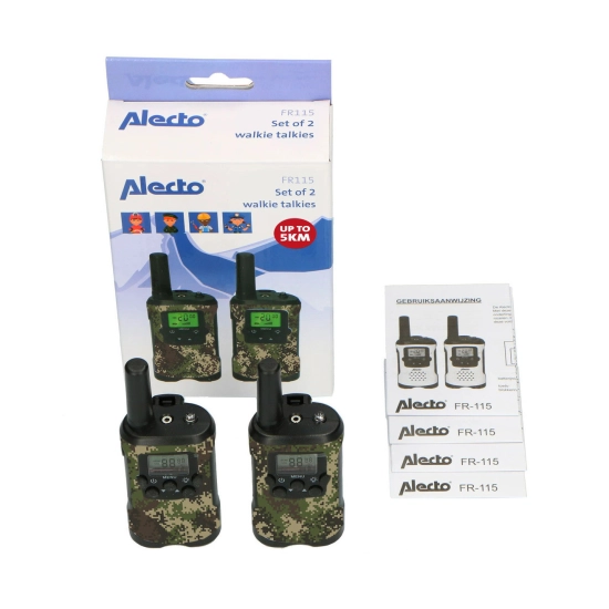 Walkie-Talkie ALECTO FR115CAMO, 7km, 2 kom, camo Walkie-Talkie ALECTO FR115CAMO, 7km, 2 kom, camo