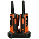 Walkie-Talkie ALECTO FR300OE, 10km, 2 kom, IPX7, narančasto crni