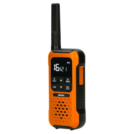 Walkie-Talkie ALECTO FR300OE, 10km, 2 kom, IPX7, narančasto crni