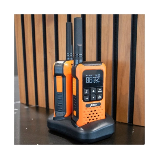 Walkie-Talkie ALECTO FR300OE, 10km, 2 kom, IPX7, narančasto crni Walkie-Talkie ALECTO FR300OE, 10km, 2 kom, IPX7, narančasto crni