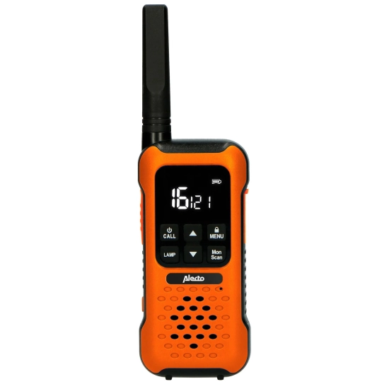 Walkie-Talkie ALECTO FR300OE, 10km, 2 kom, IPX7, narančasto crni