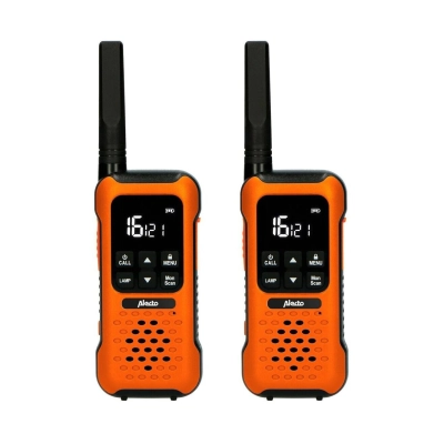 Walkie-Talkie ALECTO FR300OE, 10km, 2 kom, IPX7, narančasto crni Walkie-Talkie ALECTO FR300OE, 10km, 2 kom, IPX7, narančasto crni