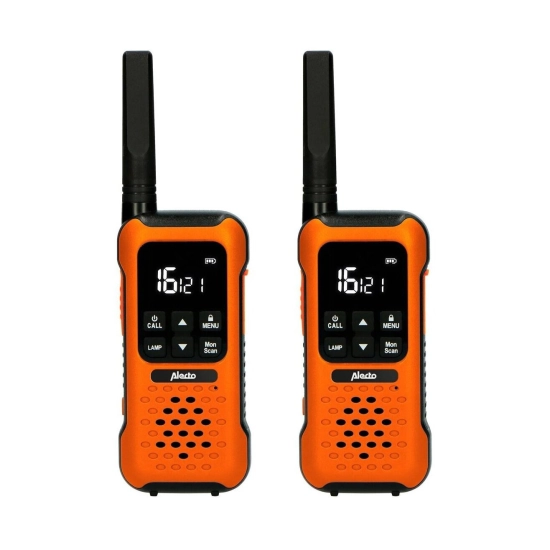 Walkie-Talkie ALECTO FR300OE, 10km, 2 kom, IPX7, narančasto crni Walkie-Talkie ALECTO FR300OE, 10km, 2 kom, IPX7, narančasto crni
