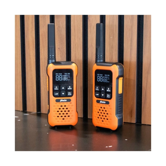 Walkie-Talkie ALECTO FR300OE, 10km, 2 kom, IPX7, narančasto crni Walkie-Talkie ALECTO FR300OE, 10km, 2 kom, IPX7, narančasto crni