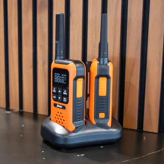 Walkie-Talkie ALECTO FR300OE, 10km, 2 kom, IPX7, narančasto crni