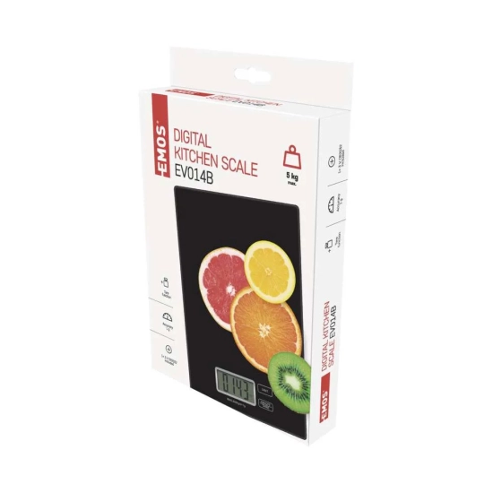 Kuhinjska vaga EMOS EV014B, 5kg/1g, crna Kuhinjska vaga EMOS EV014B, 5kg/1g, crna