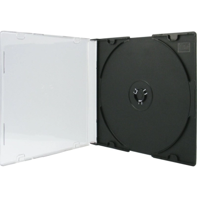 CD spremnik za 1 disk, slim, crni   - Mediji
