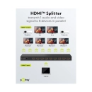 Razdjelnik GOOBAY, HDMI na 8x HDMI, 4K@60Hz, crni