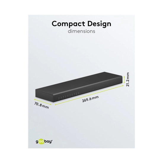 Razdjelnik GOOBAY, HDMI na 8x HDMI, 4K@60Hz, crni Razdjelnik GOOBAY, HDMI na 8x HDMI, 4K@60Hz, crni
