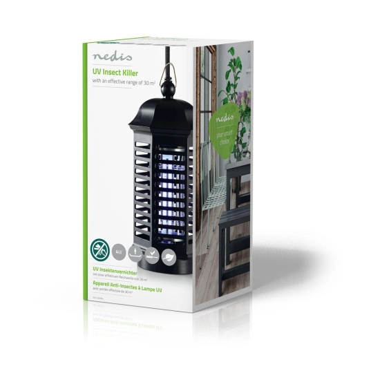 Uništavač insekata NEDIS Mosquito Stop Light Trap, INKI110CBK4, električni, 4W, do 30m2, crni