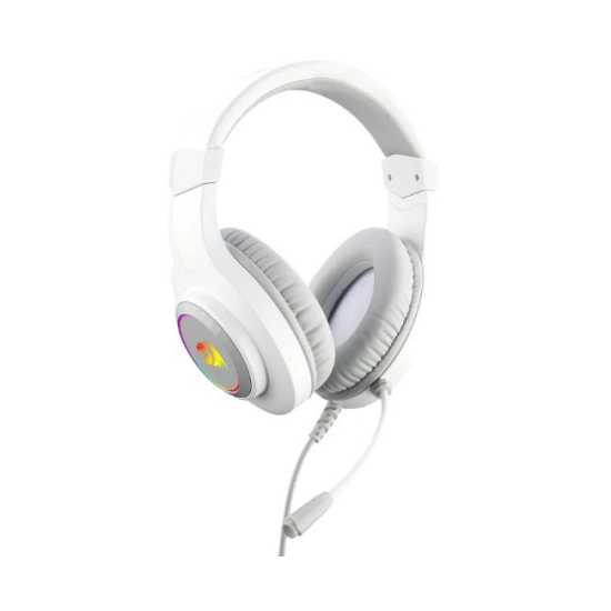 Slušalice REDRAGON HYLAS H260 RGB, naglavne, žičane, mikrofon, USB A, 3.5mm, PC/PS5/XBOX/NS, RGB, bijele Slušalice REDRAGON HYLAS H260 RGB, naglavne, žičane, mikrofon, USB A, 3.5mm, PC/PS5/XBOX/NS, RGB, bijele