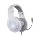 Slušalice REDRAGON HYLAS H260 RGB, naglavne, žičane, mikrofon, USB A, 3.5mm, PC/PS5/XBOX/NS, RGB, bijele