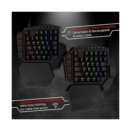 Tipkovnica REDRAGON DITI ELITE K585RGB-KS, bežična, mehanička, smeđi switch, crna Tipkovnica REDRAGON DITI ELITE K585RGB-KS, bežična, mehanička, smeđi switch, crna