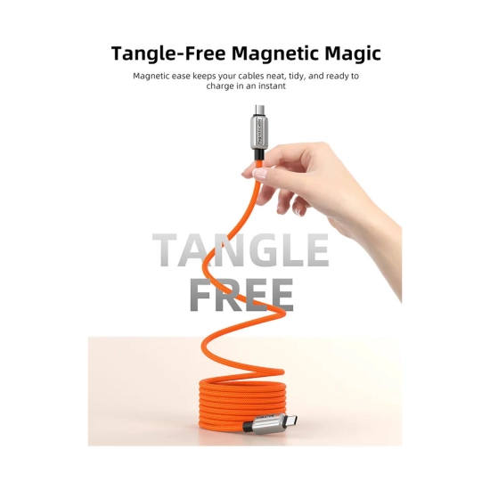 Kabel CABLETIME, USB C (M) na USB C (M), 240W, crni, 1m, magnetni