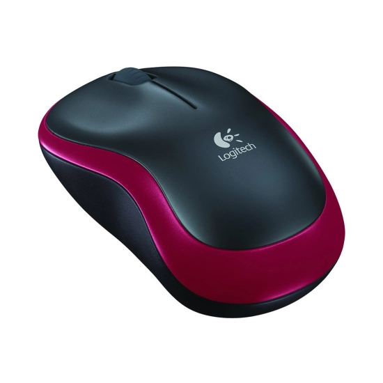 Miš LOGITECH M185, bežični, 1000 DPI, USB A, crveni - EWR2