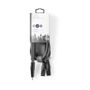 Kabel NEDIS, 2x XLR 3-Pin (M) na 3.5 mm (M), tamno sivi, 1.5m