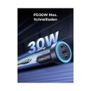 Auto punjač UGREEN, 30W, 3-Port