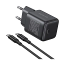 Kućni punjač UGREEN X513, 30W, USB C, GaN, set, crni