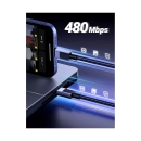 Kabel UGREEN, USB C (M) na USB C (M), 100W, sivi, 3m