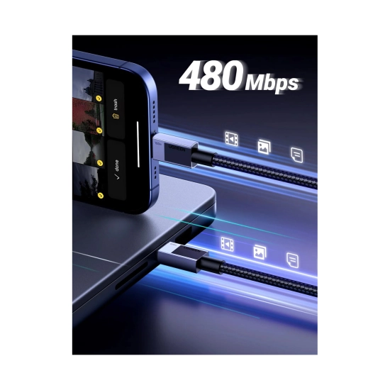 Kabel UGREEN, USB C (M) na USB C (M), 100W, sivi, 3m