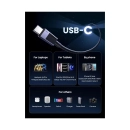 Kabel UGREEN, USB C (M) na USB C (M), Power Delivery, 240W, sivi, 2m