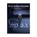 Kabel UGREEN, USB C (M) na USB C (M), Power Delivery, 240W, sivi, 2m