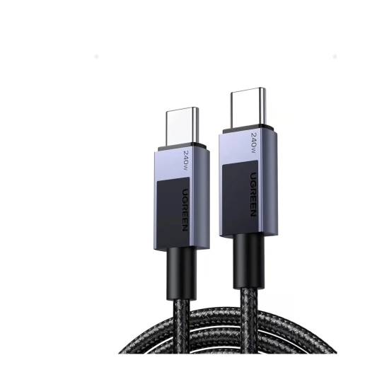 Kabel UGREEN, USB C (M) na USB C (M), Power Delivery, 240W, sivi, 2m Kabel UGREEN, USB C (M) na USB C (M), Power Delivery, 240W, sivi, 2m