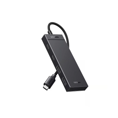 USB HUB UGREEN 4-in-1, USB C na 2x USB C 3.2, 2x USB A 3.2, crni   - Hlađenja, stalci, docking i USB hubovi