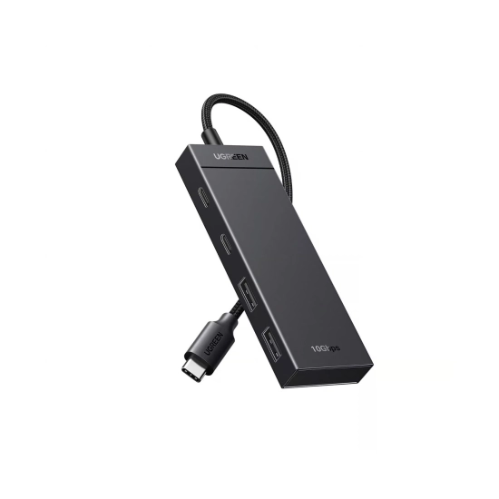 USB HUB UGREEN 4-in-1, USB C na 2x USB C 3.2, 2x USB A 3.2, crni USB HUB UGREEN 4-in-1, USB C na 2x USB C 3.2, 2x USB A 3.2, crni