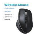 Miš UGREEN, bežični, Bluetooth 5.4, 5.000 DPI, crni
