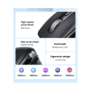 Miš UGREEN, bežični, Bluetooth 5.4, 5.000 DPI, crni