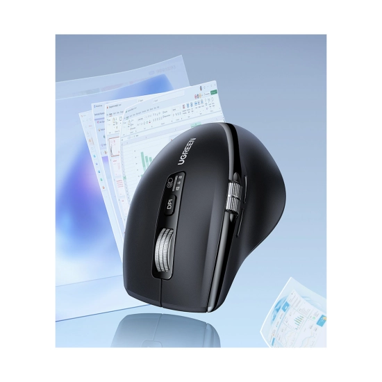 Miš UGREEN, bežični, Bluetooth 5.4, 5.000 DPI, crni Miš UGREEN, bežični, Bluetooth 5.4, 5.000 DPI, crni