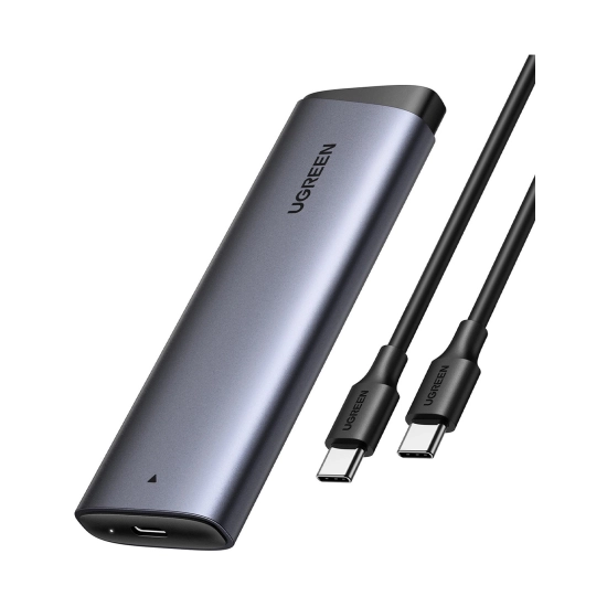 Eksterno kućište UGREEN CM767, M.2 B&M-Key, 2230-2280, USB C 3.2 Gen 2, srebrno