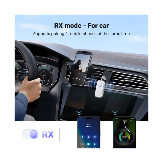 Bežični Audio transmiter i receiver UGREEN, Bluetooth 5.4, 3.5mm Bežični Audio transmiter i receiver UGREEN, Bluetooth 5.4, 3.5mm