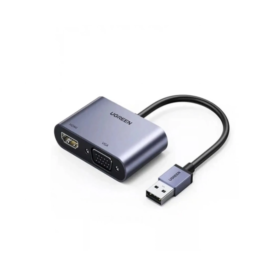 Adapter UGREEN, USB A 3.0 na HDMI, VGA