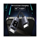 Kabel UGREEN Uno, USB C (M) na USB C (M), 100W, 2m