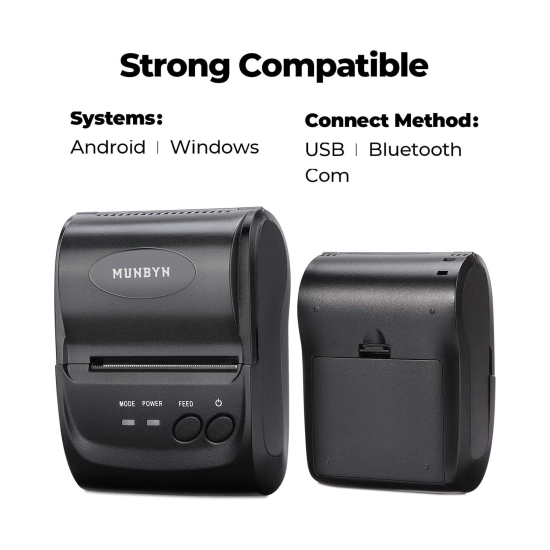 Printer POS MUNBYN 58mm, prijenosni, termalni, USB mini B, Bluetooth Printer POS MUNBYN 58mm, prijenosni, termalni, USB mini B, Bluetooth