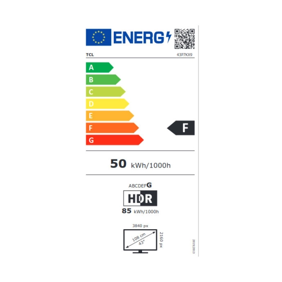 Televizor QLED 43incha TCL 43P7K, QLED, Google TV, 4K UHD, DVB-T2/C/S2, HDMI, Wi-Fi, Bluetooth, energetski razred F Televizor QLED 43incha TCL 43P7K, QLED, Google TV, 4K UHD, DVB-T2/C/S2, HDMI, Wi-Fi, Bluetooth, energetski razred F