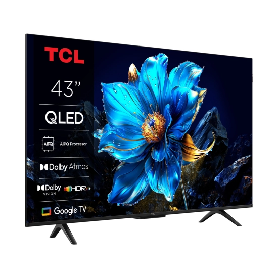 Televizor QLED 43incha TCL 43P7K, QLED, Google TV, 4K UHD, DVB-T2/C/S2, HDMI, Wi-Fi, Bluetooth, energetski razred F Televizor QLED 43incha TCL 43P7K, QLED, Google TV, 4K UHD, DVB-T2/C/S2, HDMI, Wi-Fi, Bluetooth, energetski razred F