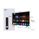 Televizor QLED 50incha TCL 50P7K, QLED, Google TV, 4K UHD, DVB-T2/C/S2, HDMI, Wi-Fi, Bluetooth, energetski razred F