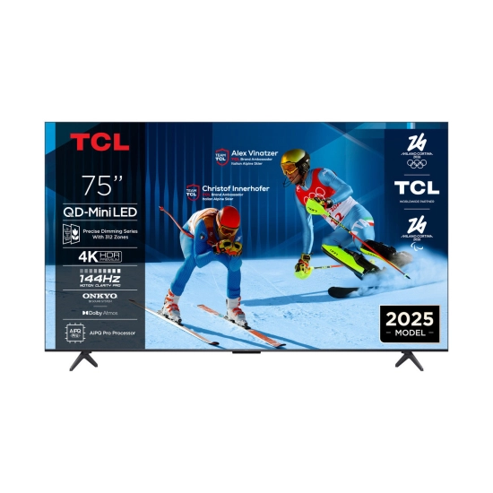 Televizor LED 75incha TCL 75C6K, QD-Mini LED Google TV, 4K UHD, DVB-T2/C/S2, HDMI, Wi-Fi, Bluetooth, energetski razred F