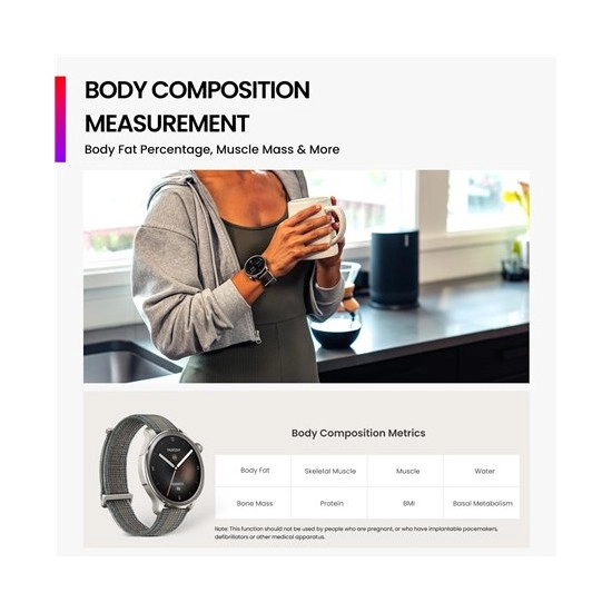 Pametni sportski sat AMAZFIT Balance, Bluetooth, GPS, sivi